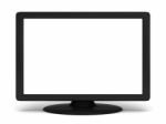 Blank Tv Screen Stock Photo