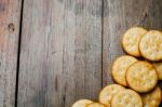 Crackers On A Table Stock Photo