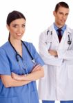 Standing Young Doctors Stock Photo