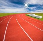 Running Track Stock Photo