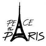 Eiffel Tower ,peace Symbol Icon Stock Photo