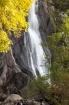 Aber Falls In Autumn Stock Photo