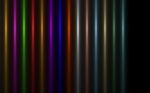 Abstract Image Of Sun Burst Lighting Flare.rainbow Vertical Light Stock Photo