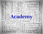 Academy Word Meaning Words Academies And College Stock Photo