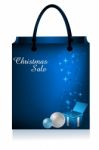 Christmas Shopping Bag Stock Photo