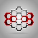 3d Hexagon Pattern Stock Photo