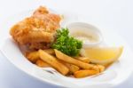 Fish And Chips Stock Photo