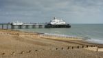 Eastbourne, Sussex/uk - February 19 : View Of The Pier In Eastbo Stock Photo