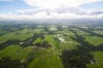 The Helicopter Shot From Dhaka, Bangladesh Stock Photo