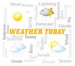 Weather Today Shows Outlook And Forecast Now Stock Photo