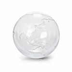 Clear Glass Globe 3d Illustration Asia & Australia Map Stock Photo