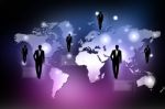 Global Business Network Concept Stock Photo