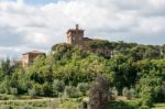 Pienza, Tuscany/italy - May 17 : Palazzo Massaini Near Pienza In Stock Photo