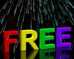 Free Word With Fireworks Stock Photo