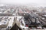 View Over Reykjavik From Hallgrimskirkja Church Stock Photo