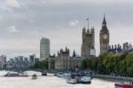 View Along The River Thames Stock Photo