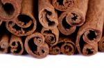 Pile Of Cinnamon Spice Quills Stock Photo