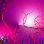 Floral Hearts Indicates Valentines Day And Affection Stock Photo