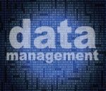 Management Data Means Directorate Organization And Knowledge Stock Photo