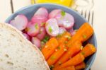 Steamed  Root Vegetable On A Bowl Stock Photo