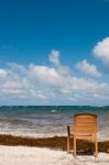 Chair At The Beach Stock Photo