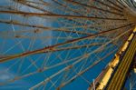 Amusement Park Ferris Wheel Stock Photo