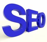 Seo On Isolated Background Stock Photo