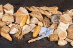 Fresh Assortment Of Baked Bread Varieties Stock Photo