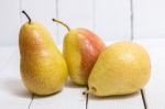 Tasty Portuguese Pears Stock Photo