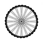 Bicycle Wheel  Illustration Stock Photo