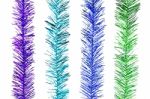 Glitter Rainbow Stripes For Christmas Decoration Stock Photo