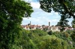 View Over The City Of Rothenburg Stock Photo