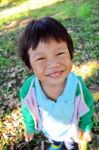 Portrait Of Asian Boy Stock Photo