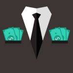 Professional Suit With Cash In Pocket Stock Photo