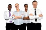 Business People With Arms Crossed Stock Photo