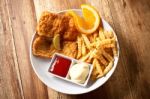 Fish And Chips Stock Photo