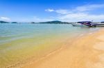 Beach Harbor Area At Ao Chalong Bay In Phuket, Thailand Stock Photo