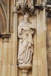 Entrance Of Gloucester Cathedral (sculpture Detail) Stock Photo