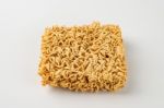 Noodles On White Table Wood Background Stock Photo