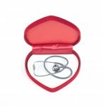 Red Heart Box With Stethoscope Stock Photo