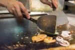 Cooking Seafood Stock Photo