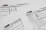 Us Tax Form Stock Photo