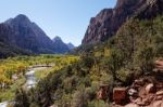 Verdant Virgin River Valley Stock Photo