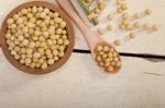 Organic Soya Beans Stock Photo