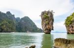 Landscape Khao Tapu Or James Bond Island Stock Photo