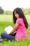 Asian Schoolgirl Stock Photo