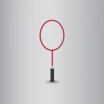 Badminton Flat Icon   Illustration  Stock Photo