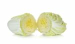 Chinese Cabbage Isolated On The White Background Stock Photo