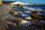 View Of The Seven Sisters From Hope Gap Stock Photo