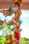 Dragon Chinese In Thailand Country Stock Photo